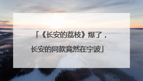 《长安的荔枝》爆了，长安的同款竟然在宁波