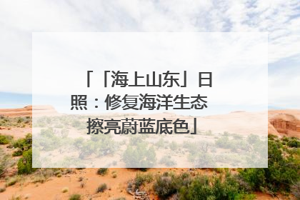 「海上山东」日照：修复海洋生态 擦亮蔚蓝底色