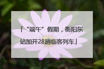 “端午”假期，衡阳东站加开28趟临客列车