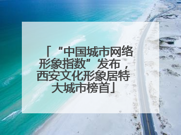 “中国城市网络形象指数”发布，西安文化形象居特大城市榜首