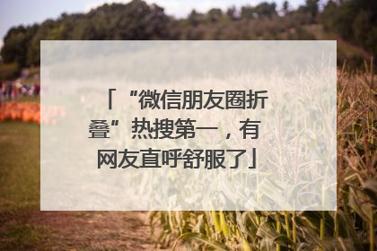 “微信朋友圈折叠”热搜第一，有网友直呼舒服了