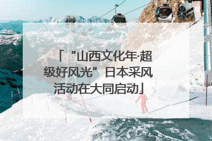 “山西文化年·超级好风光”日本采风活动在大同启动