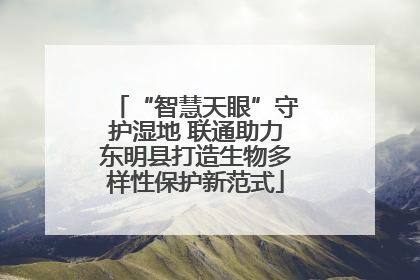 “智慧天眼”守护湿地 联通助力东明县打造生物多样性保护新范式