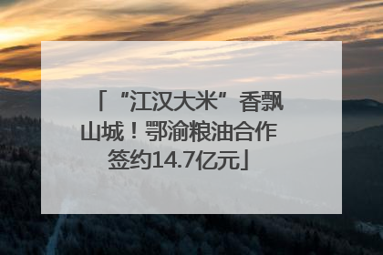 “江汉大米”香飘山城！鄂渝粮油合作签约14.7亿元