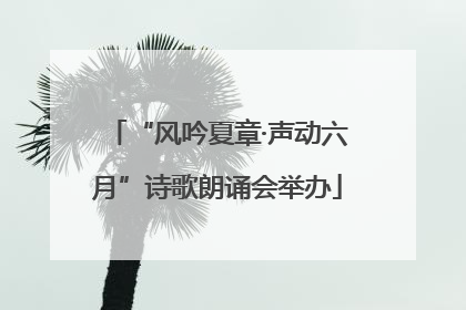 “风吟夏章·声动六月”诗歌朗诵会举办