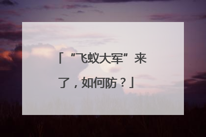 “飞蚁大军”来了，如何防？