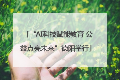 “AI科技赋能教育 公益点亮未来”德阳举行
