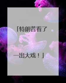 特朗普看了一出大戏！