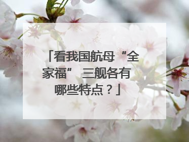 看我国航母“全家福” 三舰各有哪些特点？