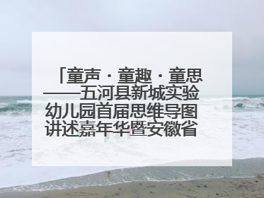 童声・童趣・童思——五河县新城实验幼儿园首届思维导图讲述嘉年华暨安徽省学前教育教研基地园项目阶段性成果展示活动