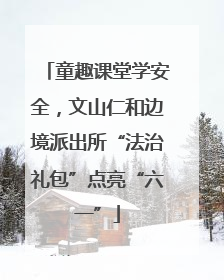 童趣课堂学安全，文山仁和边境派出所“法治礼包”点亮“六一”