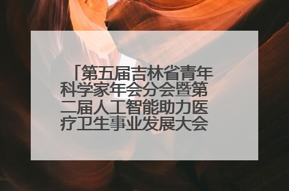 第五届吉林省青年科学家年会分会暨第二届人工智能助力医疗卫生事业发展大会在长春召开