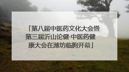 第八届中医药文化大会暨第三届沂山论健·中医药健康大会在潍坊临朐开幕