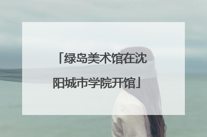绿岛美术馆在沈阳城市学院开馆