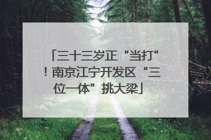 三十三岁正“当打”！南京江宁开发区“三位一体”挑大梁