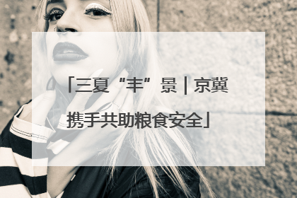 三夏“丰”景|京冀携手共助粮食安全