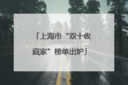 上海市“双十收藏家”榜单出炉