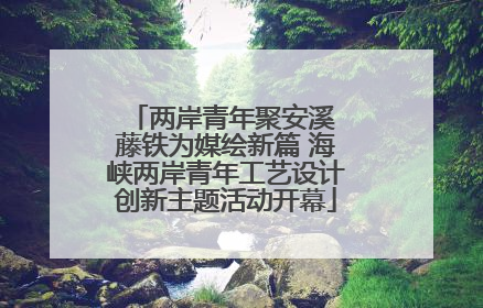 两岸青年聚安溪 藤铁为媒绘新篇 海峡两岸青年工艺设计创新主题活动开幕