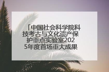 中国社会科学院科技考古与文化遗产保护重点实验室2025年度首场重大成果发布会在京举行