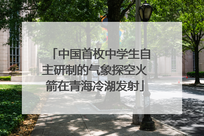 中国首枚中学生自主研制的气象探空火箭在青海冷湖发射
