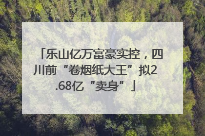 乐山亿万富豪实控，四川前“卷烟纸大王”拟2.68亿“卖身”