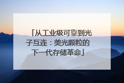 从工业级可靠到光子互连：美光颗粒的下一代存储革命