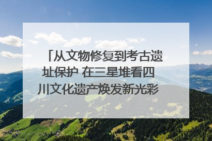 从文物修复到考古遗址保护 在三星堆看四川文化遗产焕发新光彩｜您牵挂的四川