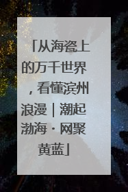 从海瓷上的万千世界，看懂滨州浪漫｜潮起渤海・网聚黄蓝
