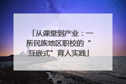 从课堂到产业：一所民族地区职校的“互嵌式”育人实践