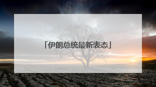 伊朗总统最新表态