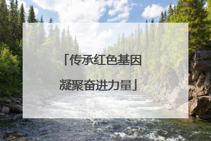 传承红色基因 凝聚奋进力量