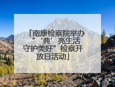 南康检察院举办“‘典’亮生活 守护美好”检察开放日活动