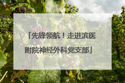 先锋领航！走进滨医附院神经外科党支部
