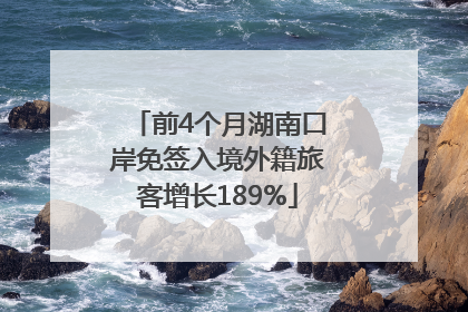 前4个月湖南口岸免签入境外籍旅客增长189%