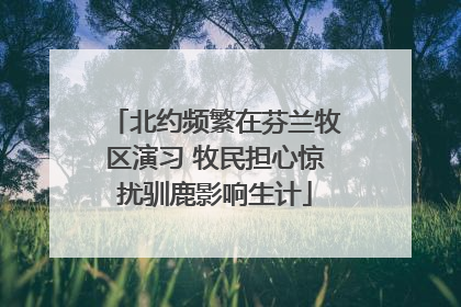 北约频繁在芬兰牧区演习 牧民担心惊扰驯鹿影响生计
