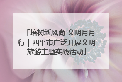 培树新风尚 文明月月行｜四平市广泛开展文明旅游主题实践活动