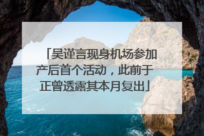 吴谨言现身机场参加产后首个活动，此前于正曾透露其本月复出