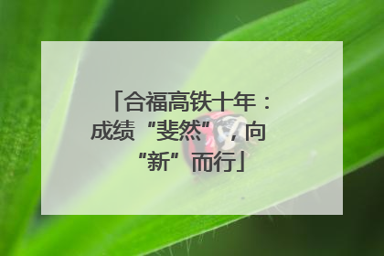 合福高铁十年：成绩“斐然”，向“新”而行