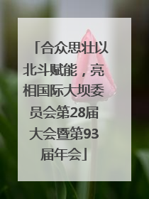 合众思壮以北斗赋能，亮相国际大坝委员会第28届大会暨第93届年会