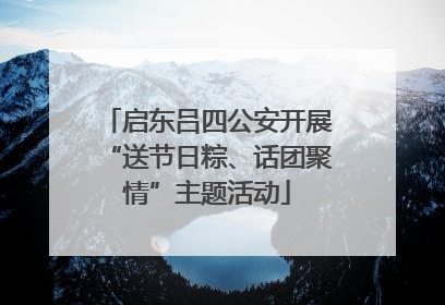 启东吕四公安开展“送节日粽、话团聚情”主题活动