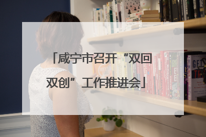 咸宁市召开“双回双创”工作推进会