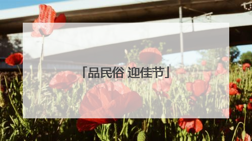 品民俗 迎佳节