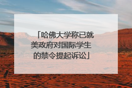 哈佛大学称已就美政府对国际学生的禁令提起诉讼