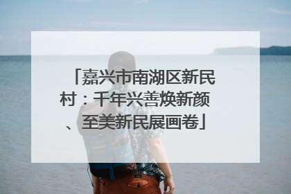 嘉兴市南湖区新民村：千年兴善焕新颜、至美新民展画卷