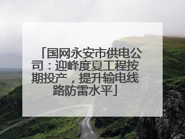 国网永安市供电公司:迎峰度夏工程按期投产,提升输电线路防雷水平