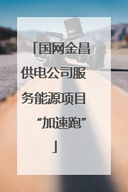 国网金昌供电公司服务能源项目“加速跑”