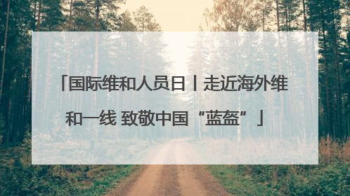 国际维和人员日丨走近海外维和一线 致敬中国“蓝盔”