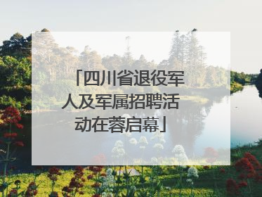 四川省退役军人及军属招聘活动在蓉启幕