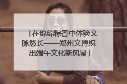 在绵绵粽香中体验文脉悠长——郑州文博织出端午文化新风景