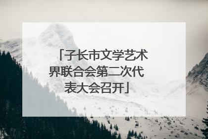 子长市文学艺术界联合会第二次代表大会召开